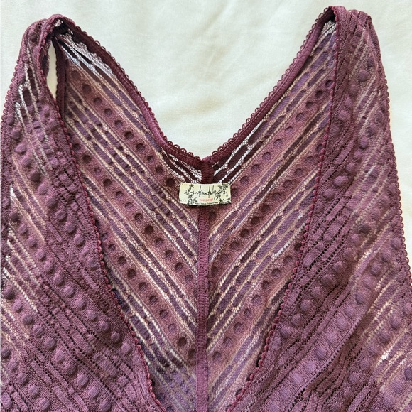 Free People | Lila Lace Maxi Slip Plum Dress - S - Picture 4 of 4